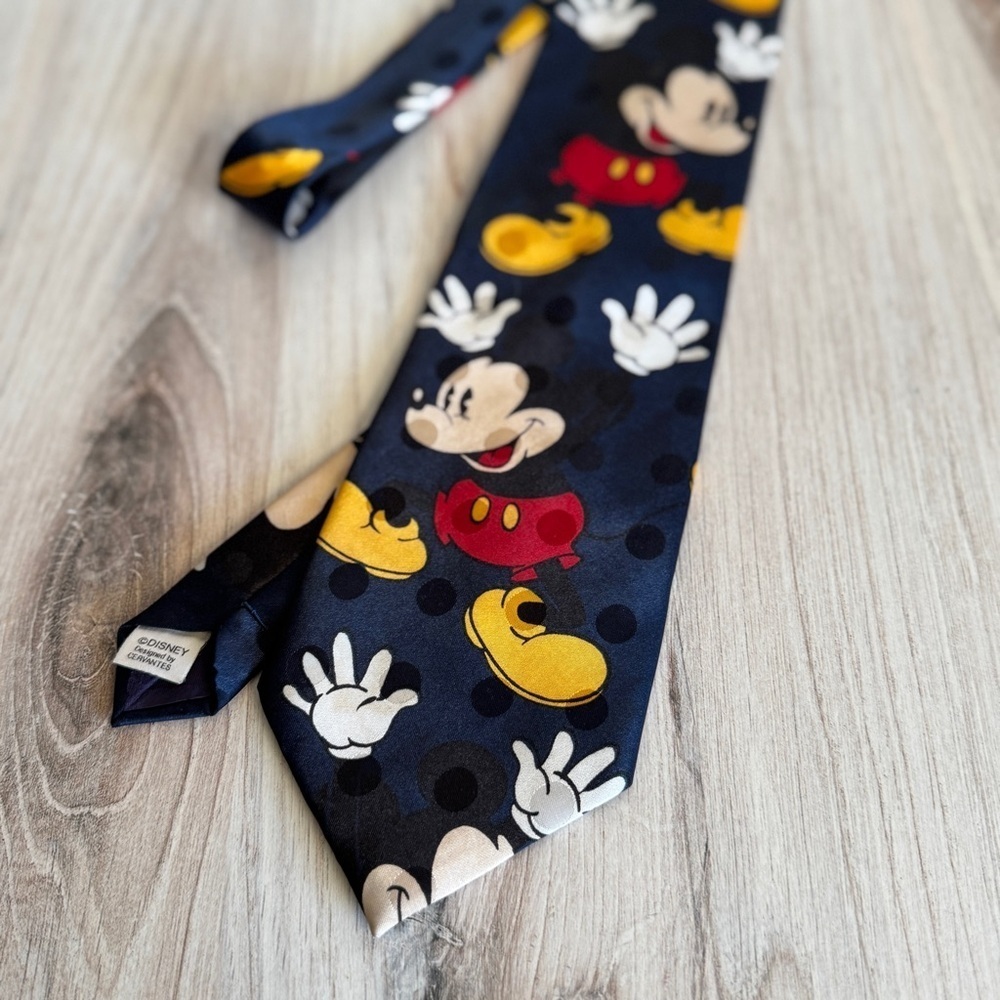 Vintage Disney Mickey Mouse Tie | Rudy Cervantes Los Angeles | 59” Novelty Tie - Picture 2 of 10